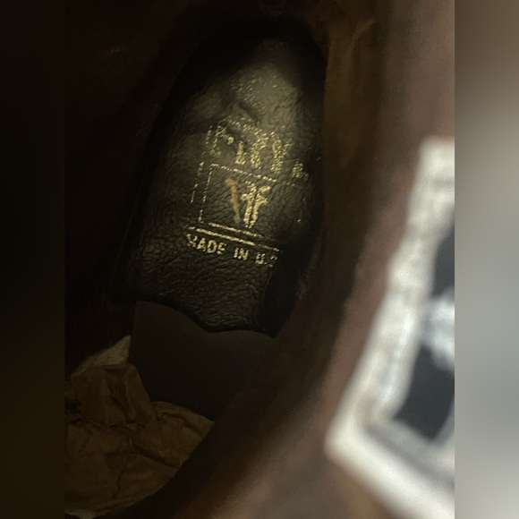 Frye Engineer Maxitred Oil Resistant Brown Boots Womens Size 7.5M Made IN USA - Picture 8 of 12